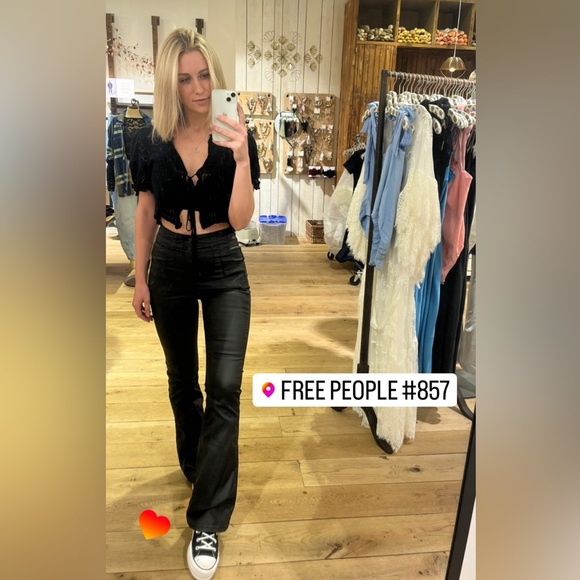 Jayde Coated Flares - Picture 3 of 3